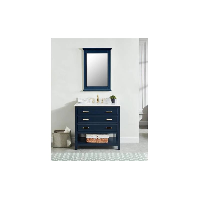 Supernalway Furniture Wall Mirror Medicine Storage blue bathroom vanity cabinet under basin